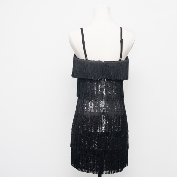Dress the Population -  Rebecca Fringe Cocktail Minidress - Picture 4 of 11